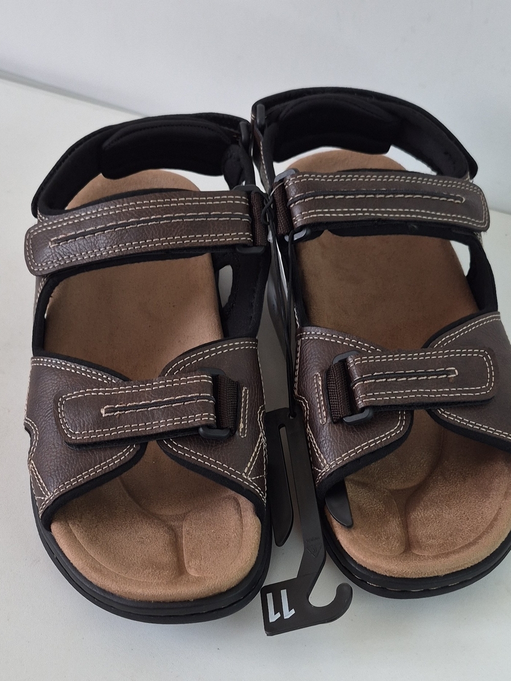 George Brown Men's Adjustable Strap Comfort Sandals Size 11